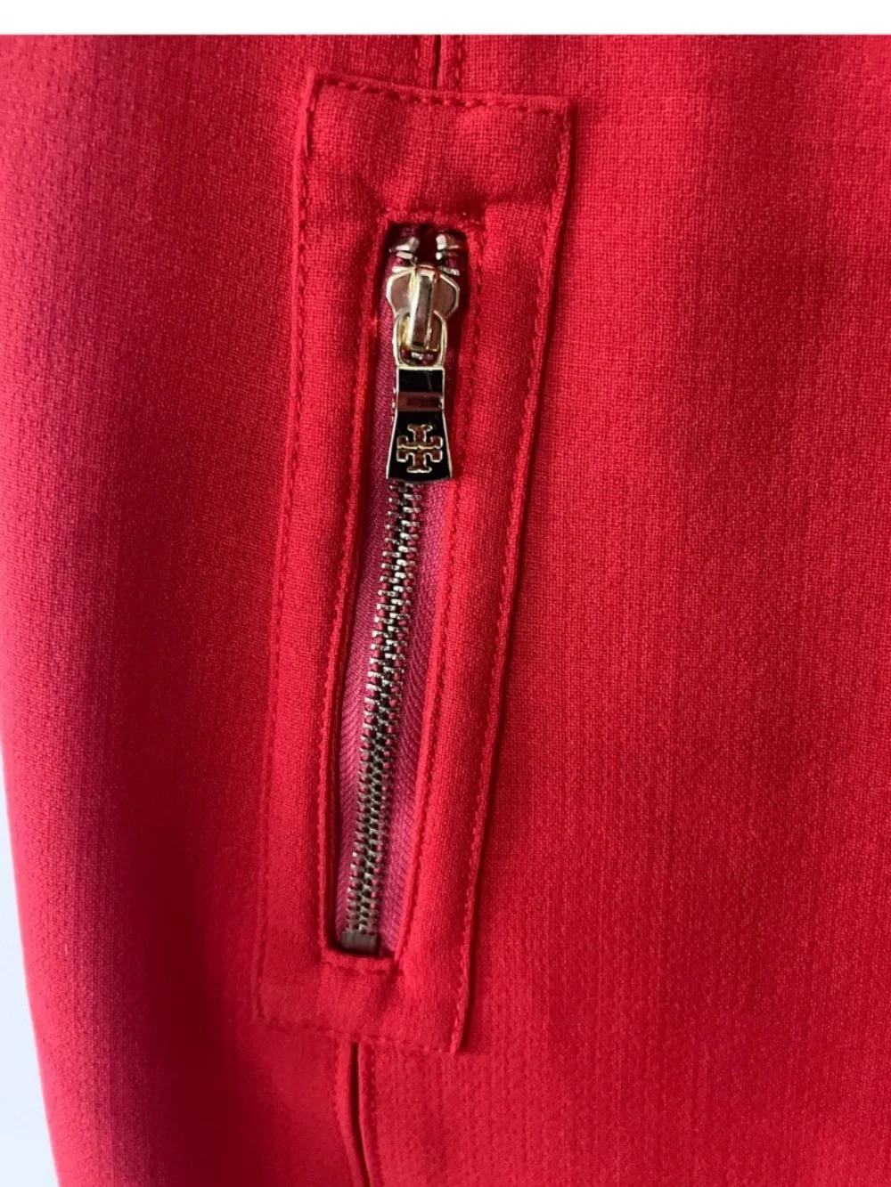 Tory Burch Sleeveless Orange Sheath Dress Size 10